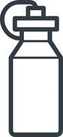 Bottle drink icon symbol image. Illustration of the drink water bottle glass design image vector