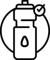 Bottle drink icon symbol image. Illustration of the drink water bottle glass design image vector