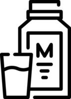 Bottle drink icon symbol image. Illustration of the drink water bottle glass design image vector