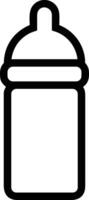 Bottle drink icon symbol image. Illustration of the drink water bottle glass design image vector