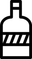 Bottle drink icon symbol image. Illustration of the drink water bottle glass design image vector