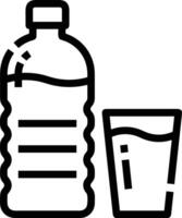 Bottle drink icon symbol image. Illustration of the drink water bottle glass design image vector