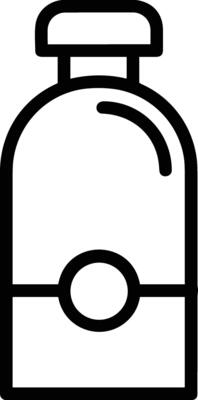 Bottle drink icon symbol image. Illustration of the drink water bottle glass design image