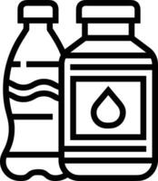 Bottle drink icon symbol image. Illustration of the drink water bottle glass design image vector