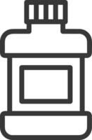 Bottle drink icon symbol image. Illustration of the drink water bottle glass design image vector