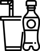 Bottle drink icon symbol image. Illustration of the drink water bottle glass design image vector