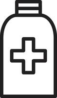 Bottle drink icon symbol image. Illustration of the drink water bottle glass design image vector