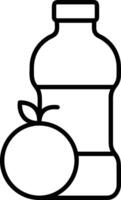 Bottle drink icon symbol image. Illustration of the drink water bottle glass design image vector