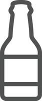 Bottle drink icon symbol image. Illustration of the drink water bottle glass design image vector