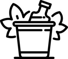 Bottle drink icon symbol image. Illustration of the drink water bottle glass design image vector