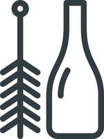 Bottle drink icon symbol image. Illustration of the drink water bottle glass design image vector