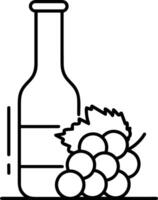 Bottle drink icon symbol image. Illustration of the drink water bottle glass design image vector
