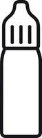Bottle drink icon symbol image. Illustration of the drink water bottle glass design image vector
