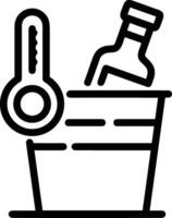 Bottle drink icon symbol image. Illustration of the drink water bottle glass design image vector