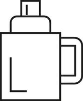 Bottle drink icon symbol image. Illustration of the drink water bottle glass design image vector