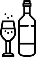 Bottle drink icon symbol image. Illustration of the drink water bottle glass design image vector