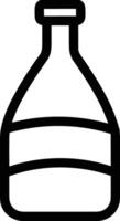 Bottle drink icon symbol image. Illustration of the drink water bottle glass design image vector