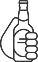 Bottle drink icon symbol image. Illustration of the drink water bottle glass design image vector