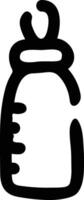 Bottle drink icon symbol image. Illustration of the drink water bottle glass design image vector