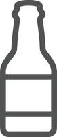 Bottle drink icon symbol image. Illustration of the drink water bottle glass design image vector