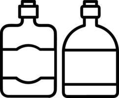 Bottle drink icon symbol image. Illustration of the drink water bottle glass design image vector