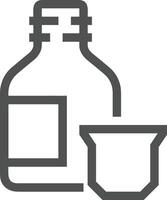 Bottle drink icon symbol image. Illustration of the drink water bottle glass design image vector