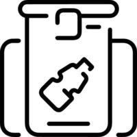 Bottle drink icon symbol image. Illustration of the drink water bottle glass design image vector