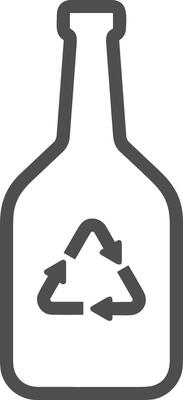 Bottle drink icon symbol image. Illustration of the drink water bottle glass design image