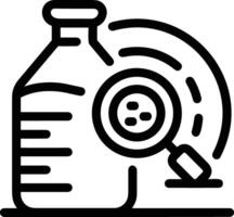 Bottle drink icon symbol image. Illustration of the drink water bottle glass design image vector