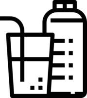 Bottle drink icon symbol image. Illustration of the drink water bottle glass design image vector