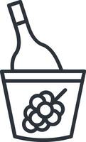 Bottle drink icon symbol image. Illustration of the drink water bottle glass design image vector