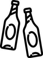 Bottle drink icon symbol image. Illustration of the drink water bottle glass design image vector