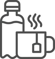 Bottle drink icon symbol image. Illustration of the drink water bottle glass design image vector