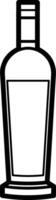 Bottle drink icon symbol image. Illustration of the drink water bottle glass design image vector