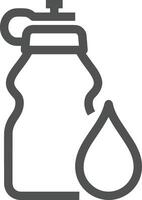Bottle drink icon symbol image. Illustration of the drink water bottle glass design image vector