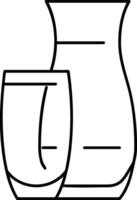 Bottle drink icon symbol image. Illustration of the drink water bottle glass design image vector