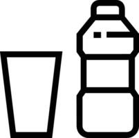 Bottle drink icon symbol image. Illustration of the drink water bottle glass design image vector