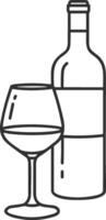 Bottle drink icon symbol image. Illustration of the drink water bottle glass design image vector