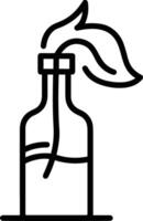 Bottle drink icon symbol image. Illustration of the drink water bottle glass design image vector