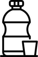 Bottle drink icon symbol image. Illustration of the drink water bottle glass design image vector