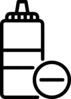 Bottle drink icon symbol image. Illustration of the drink water bottle glass design image vector