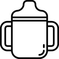 Bottle drink icon symbol image. Illustration of the drink water bottle glass design image vector