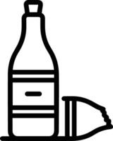 Bottle drink icon symbol image. Illustration of the drink water bottle glass design image vector