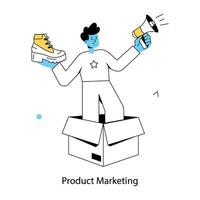 marketing de productos de moda vector