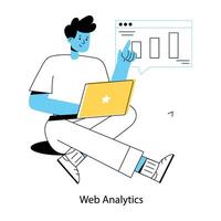 Trendy Web Analytics vector