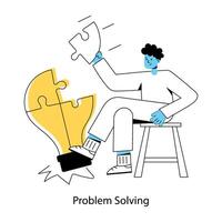 Trendy Problem Solving vector