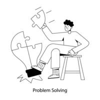 Trendy Problem Solving vector