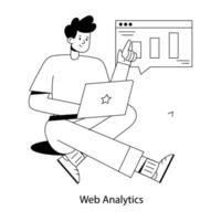 Trendy Web Analytics vector