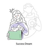 Trendy Success Dream vector