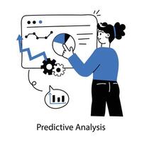 Trendy Predictive Analysis vector